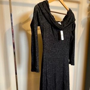 Charming Charlie Off-the-Shoulder Skater Dress